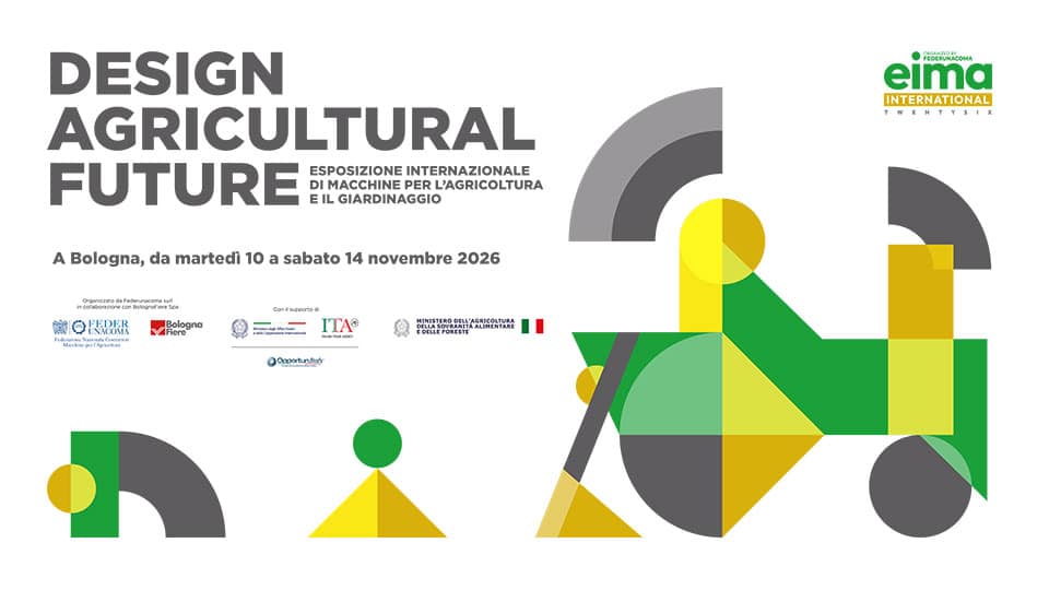 Dal 10 al 14 novembre 2026, torna a Bologna EIMA International 2026, uno degli appuntamenti più importanti a livello mondiale per il settore della meccanizzazione